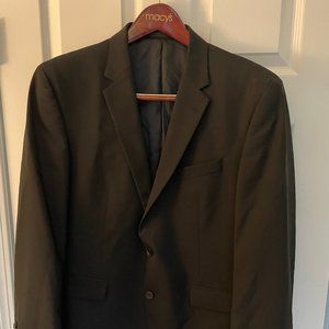 Kenneth Cole Black Suit 100% Wool